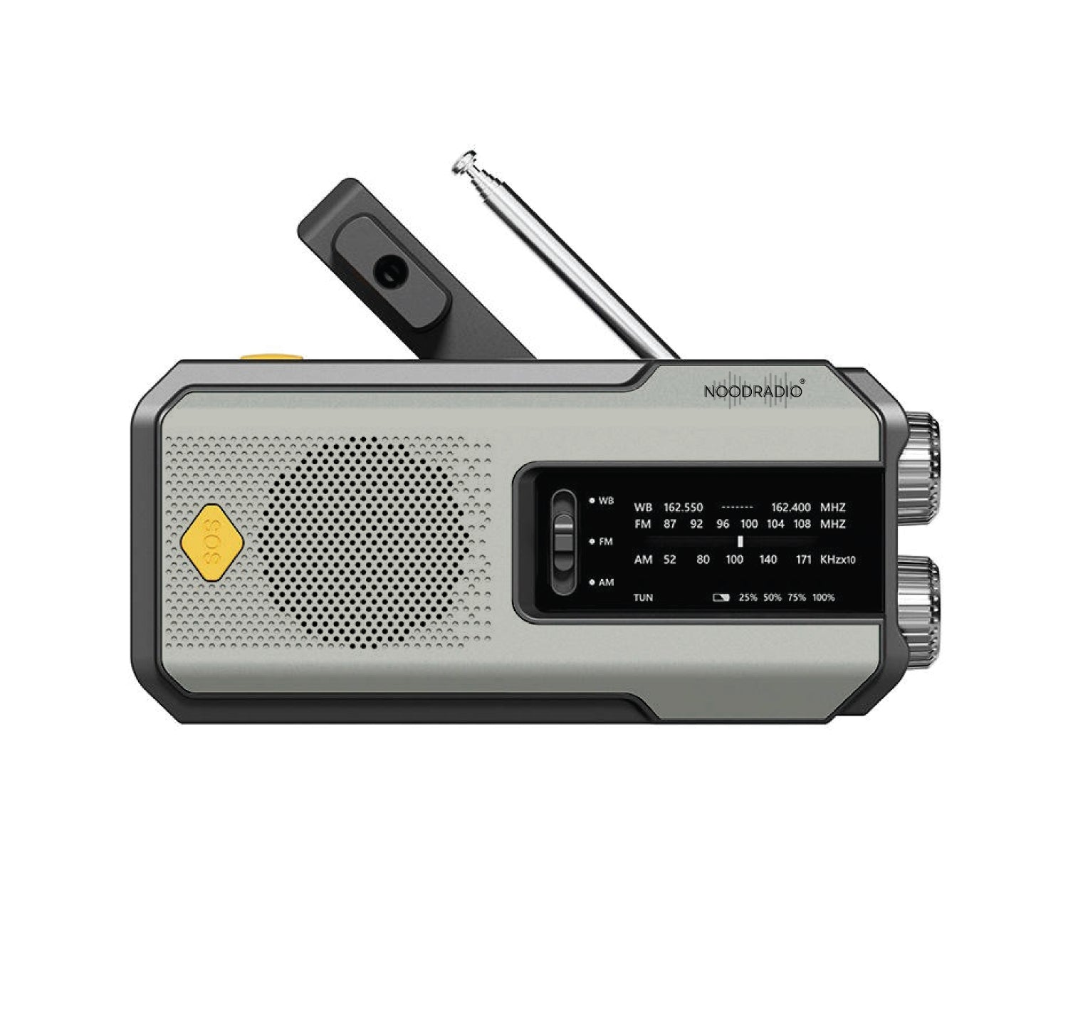 Multifunctionele Noodradio  Solar Opwindbaar