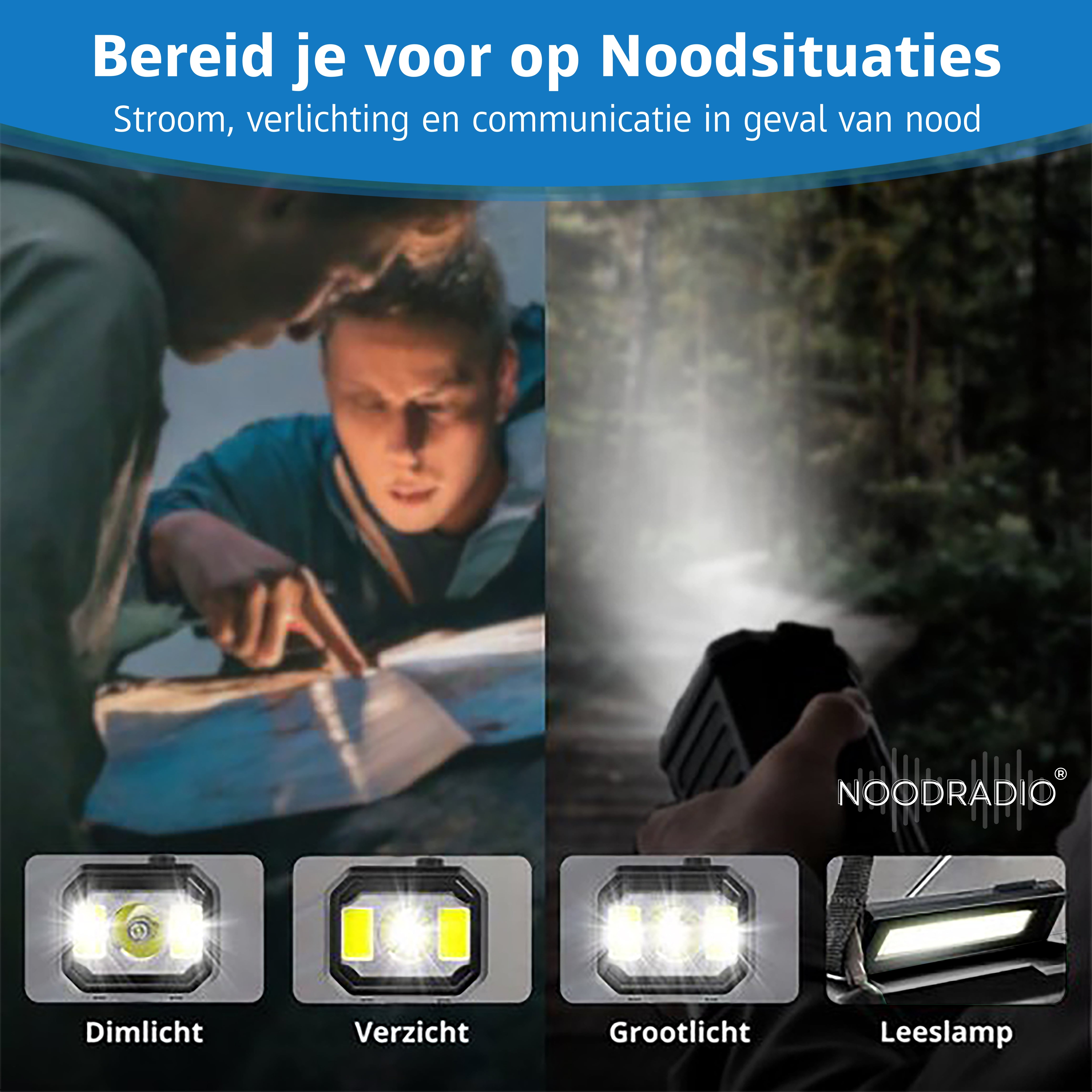 NOODRADIO Multifunctioneel met 10.000mAh