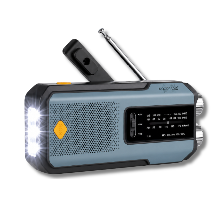 Multifunctionele Noodradio  Solar Opwindbaar