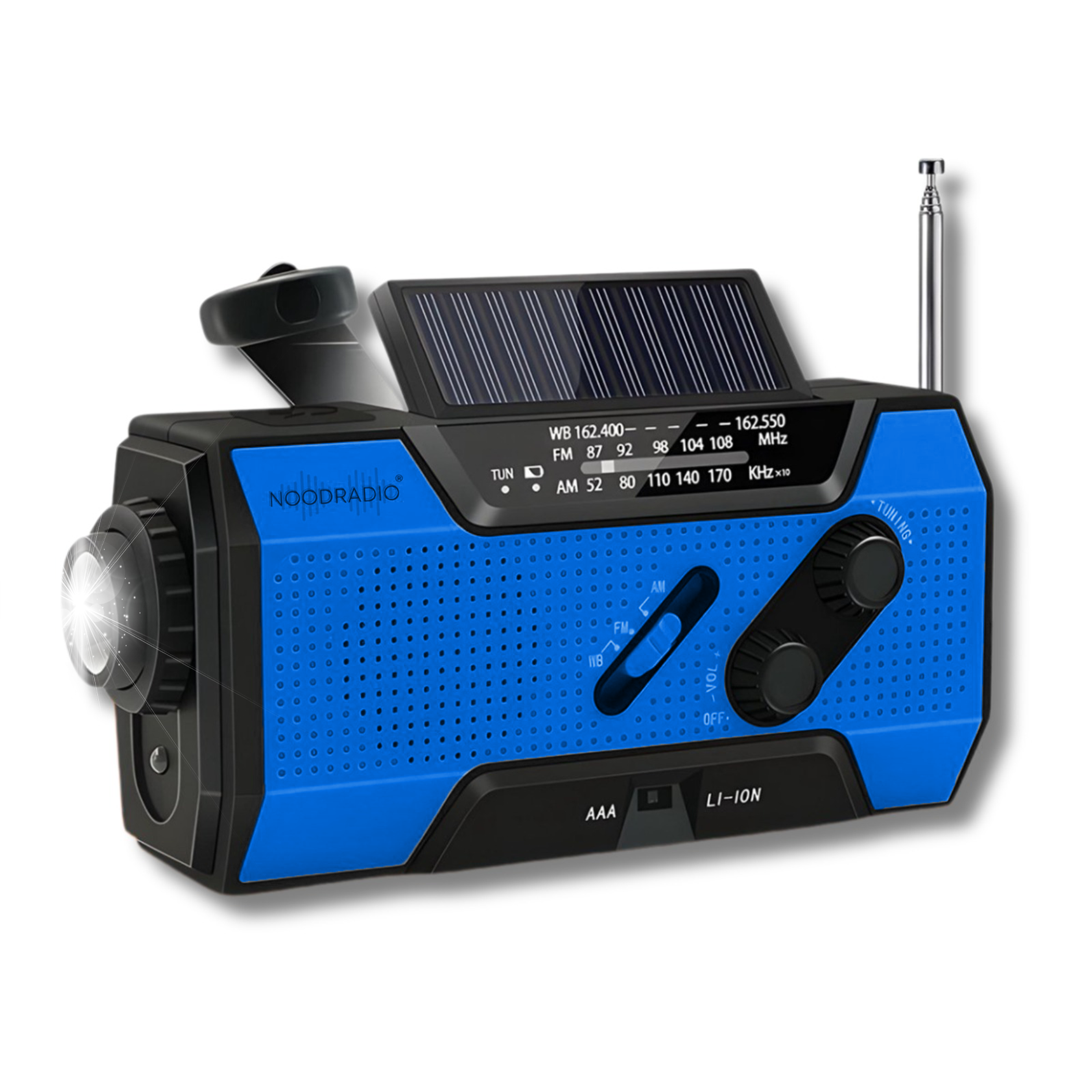 Noodradio Inclusief Batterijfunctie en Handslinger